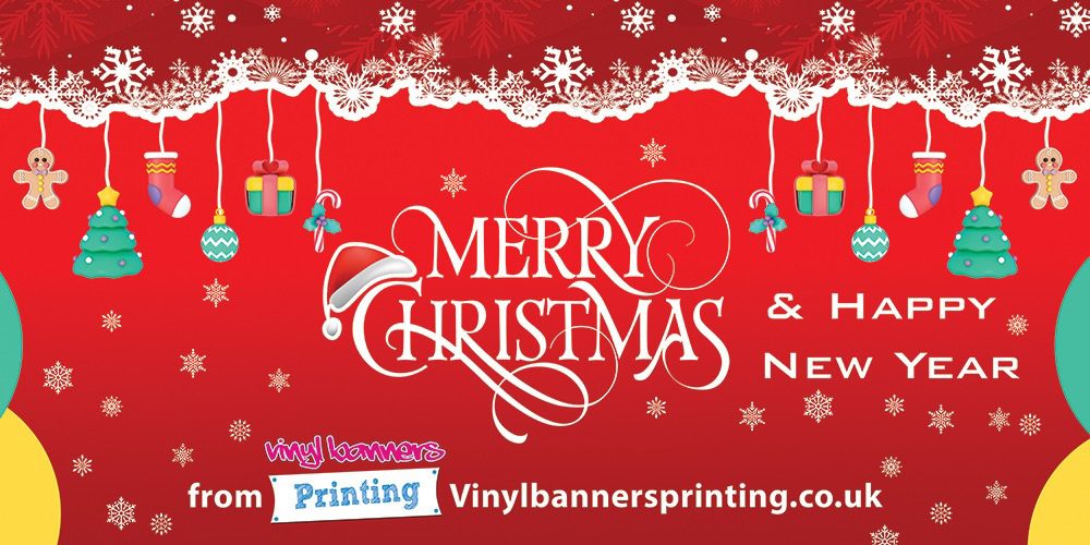 'Merry Christmas and Happy New Year' Custom Banner
