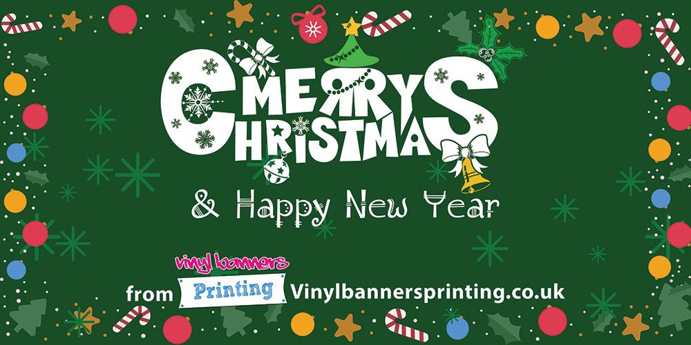 'Merry Christmas & Happy New Year' Banner