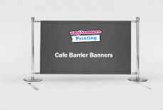 Cafe Barrier Banners