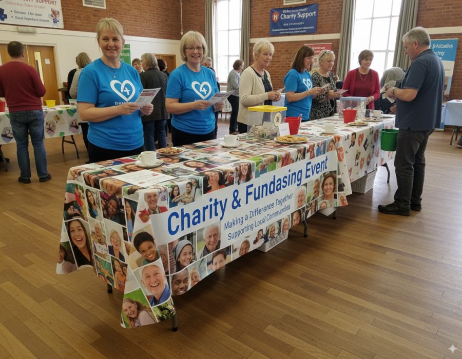 Custom Printed Charity & Fundraising Tablecloths & Covers