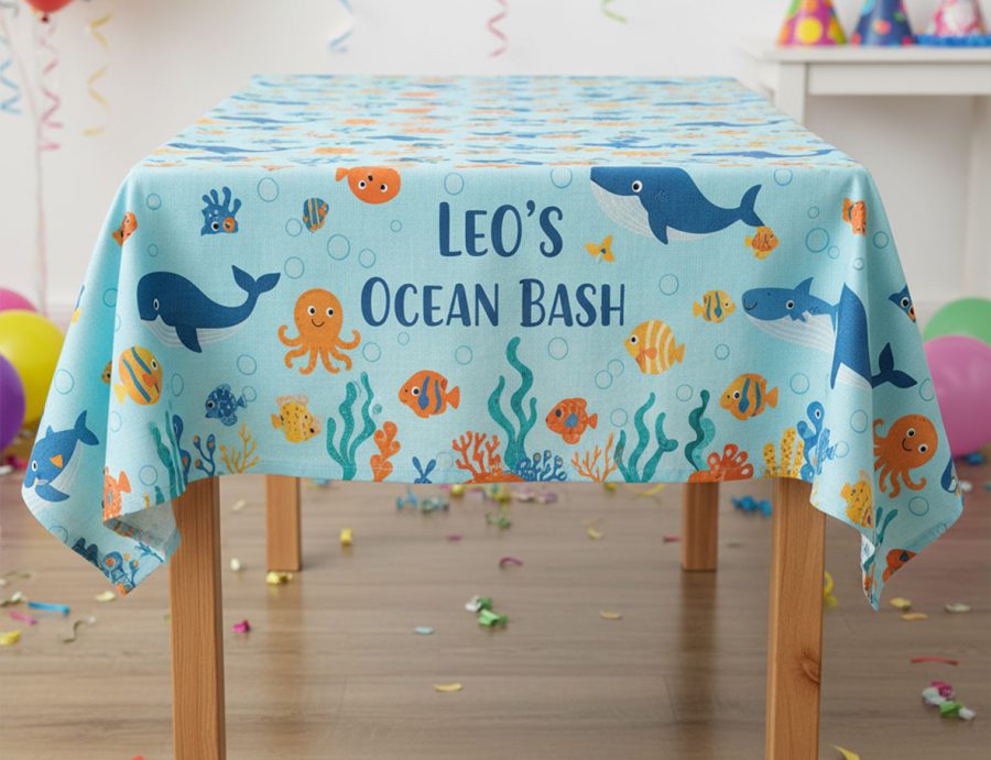 Personalised Printed Children's Parties Tablecloths & Covers