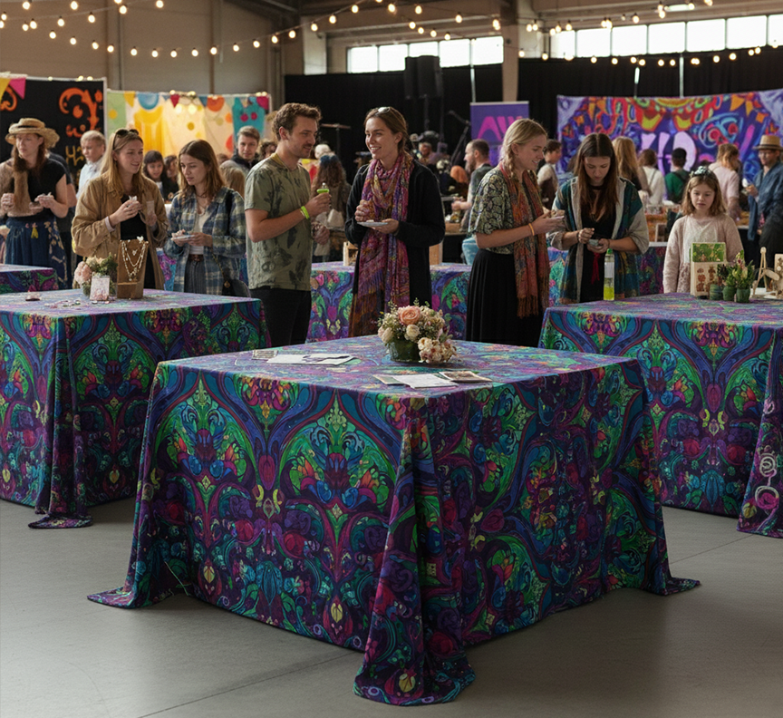 Custom Printed Fairs & Festivals Tablecloths & Covers