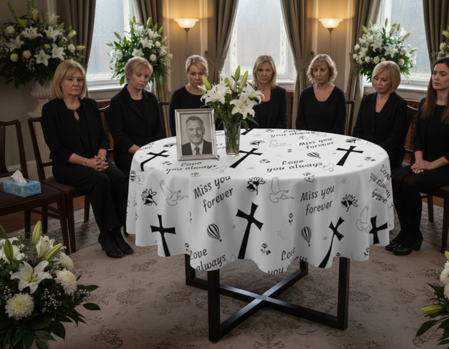Personalised Printed Funerals & Memorials Tablecloths & Covers