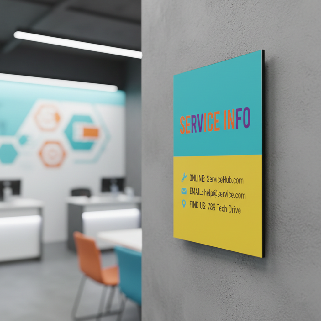 Aluminium Composite Panel Information Board Printing