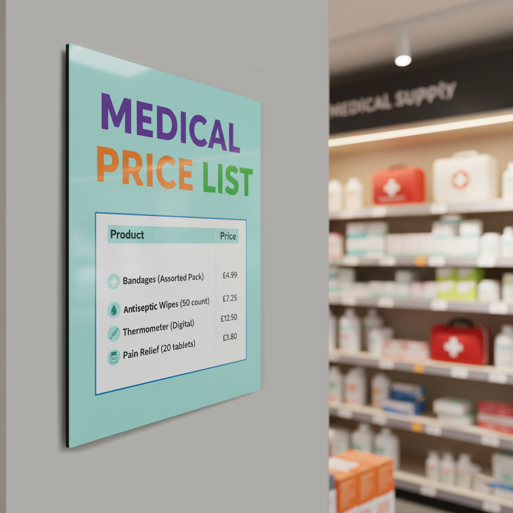 Aluminium Composite Panel Price List Board Printing