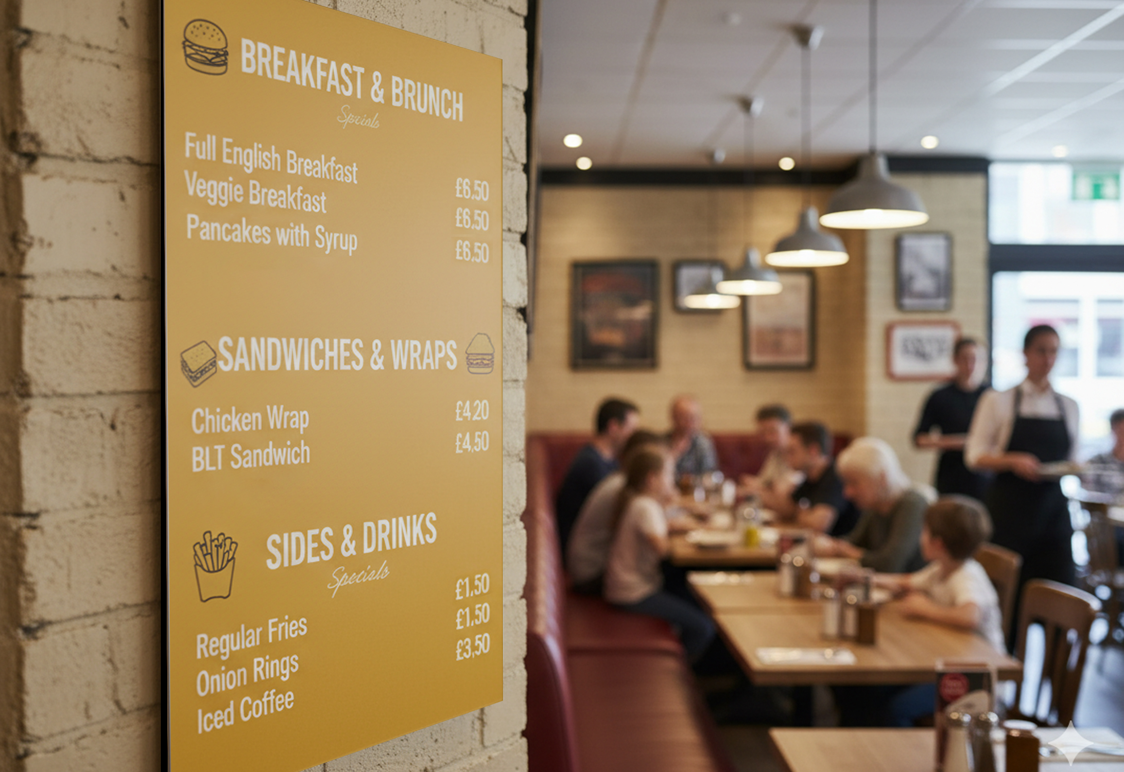 Dibond Menu Board Printing