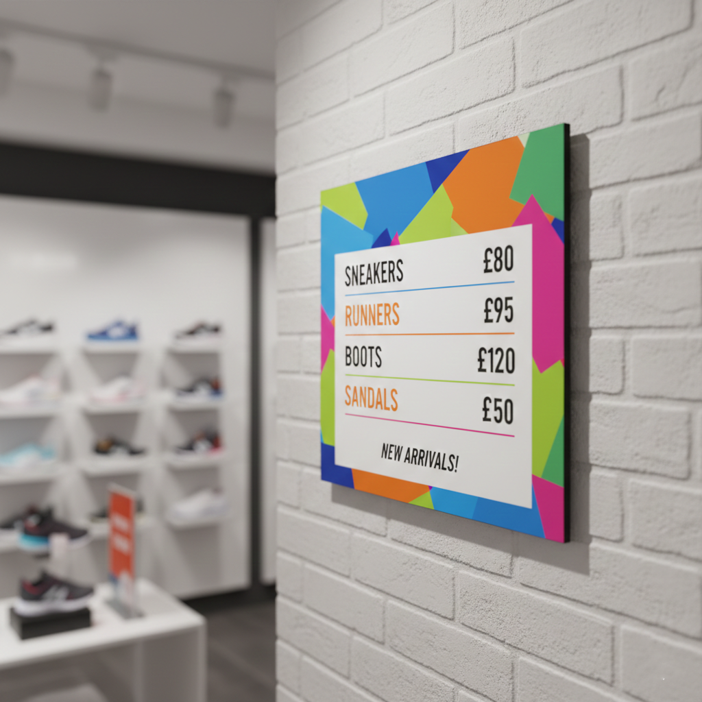 Di Bond Price List Board Printing