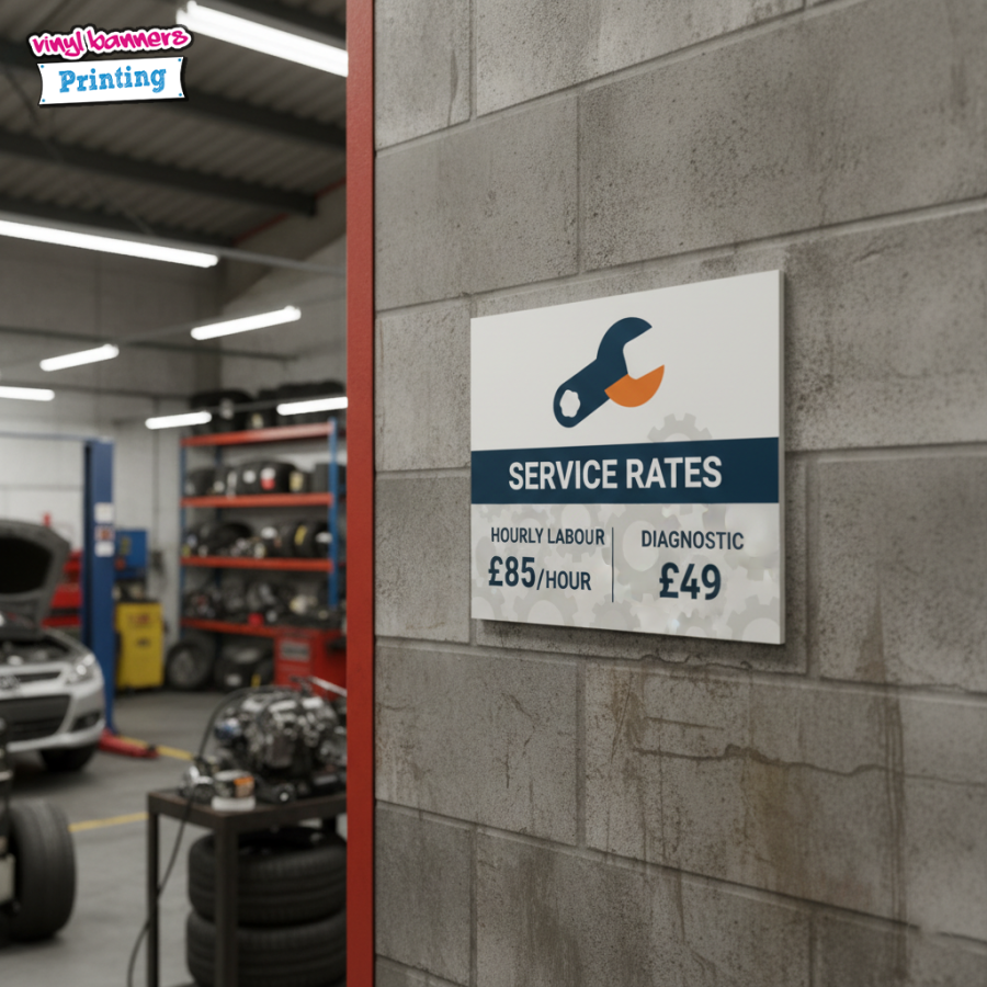 Foamex Price List Board Printing